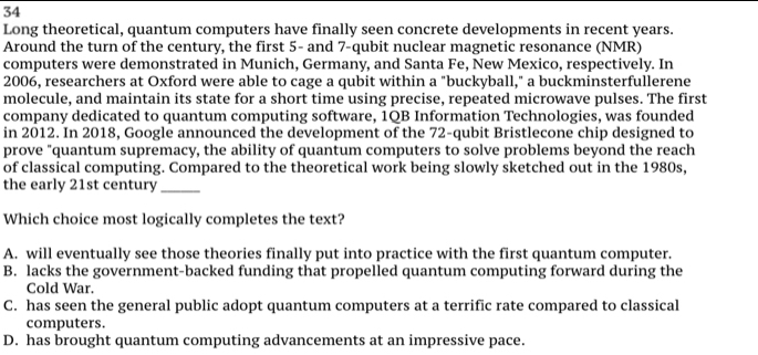 Solved: Long theoretical, quantum computers have finally seen concrete ...