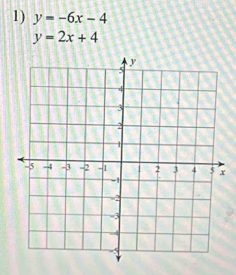 y=-6x-4
y=2x+4