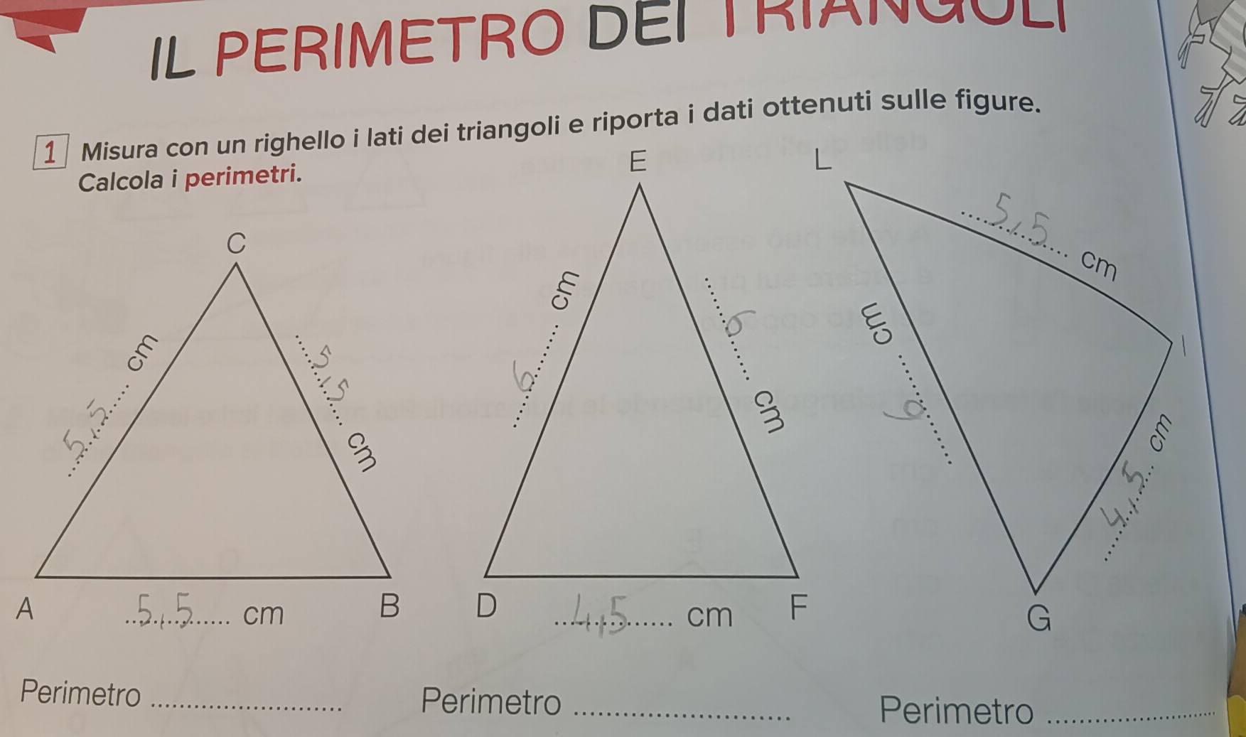 Risolto:IL PERIMETRO DEI I RIANGOLI Calcola i perimetri. Perimetro ...