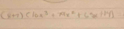 (x+7)(10x^3+79x^2+63x+14)=