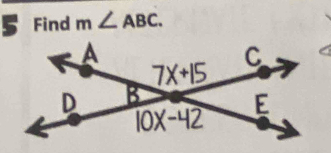 Find m∠ ABC.