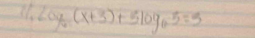 log _6(x+3)+5log _175=3