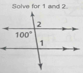 Solve for 1 and 2.