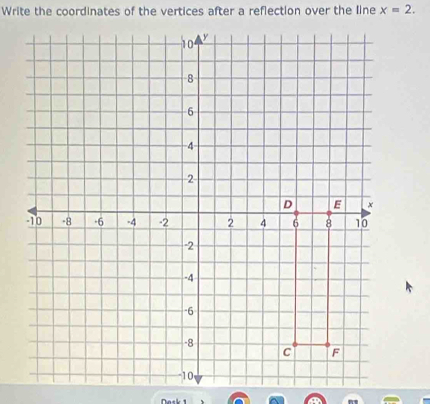 x=2. 
Dosk 1