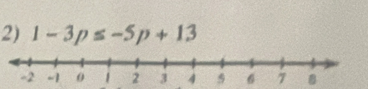 1-3p≤ -5p+13