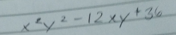 x^2y^2-12xy+36