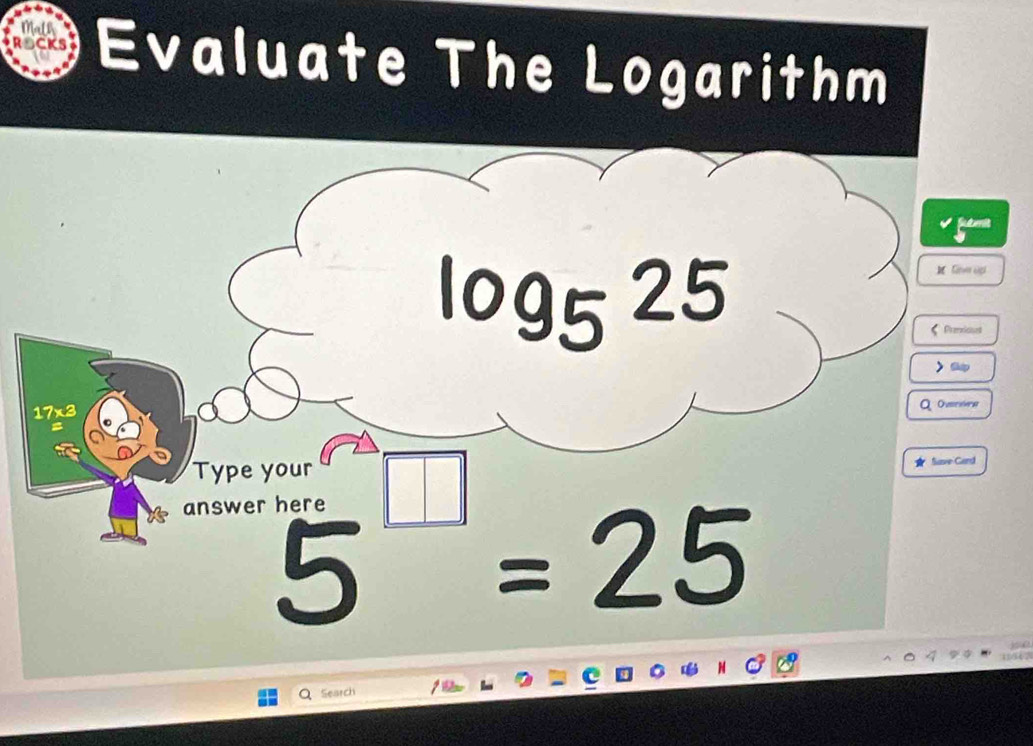 Evaluate The Logarithm
Search