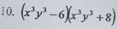 (x^3y^3-6)(x^3y^3+8)