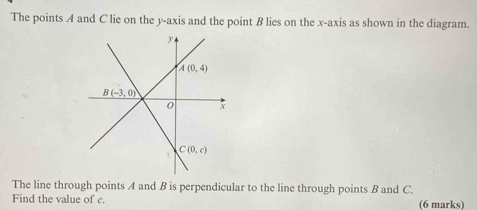 Solved: The points A and C lie on the y-axis and the point B lies on ...