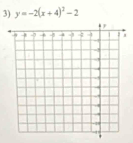 y=-2(x+4)^2-2.