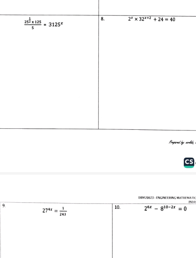 rlids,
DBM20023 - ENGINEERING MATHEMATIC
I
9