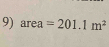 area=201.1m^2