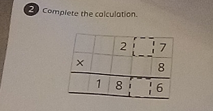 Complete the calculation.