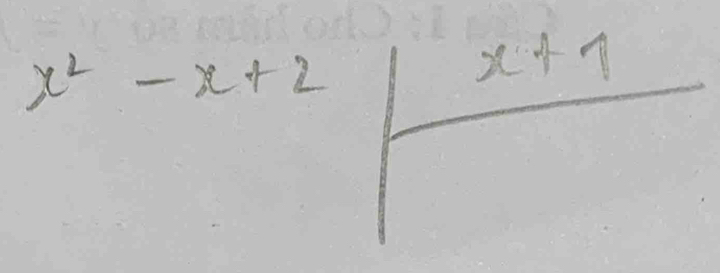 x^2-x+2=frac x+1