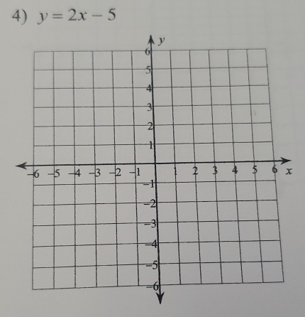 y=2x-5