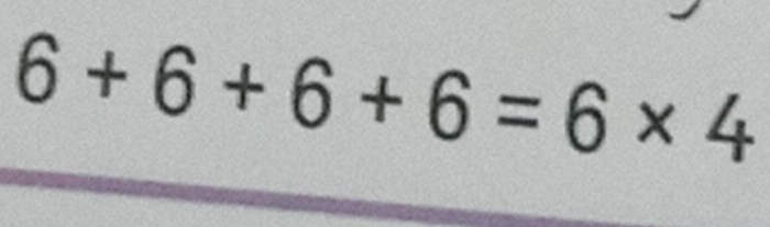 6+6+6+6=6* 4