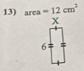 area=12cm^2