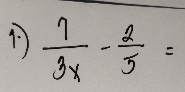  7/3x - 2/5 =