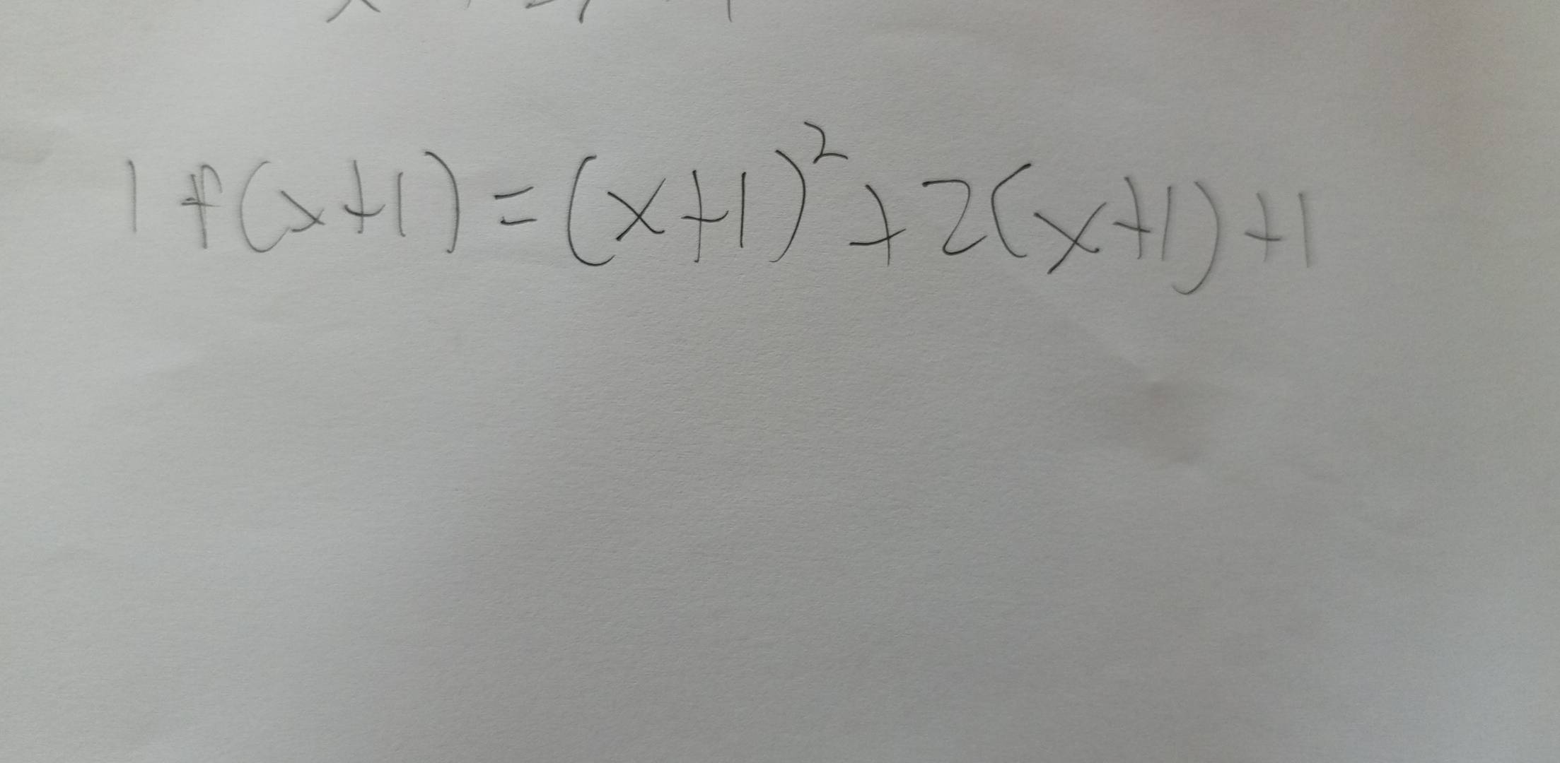 f(x+1)=(x+1)^2+2(x+1)+1