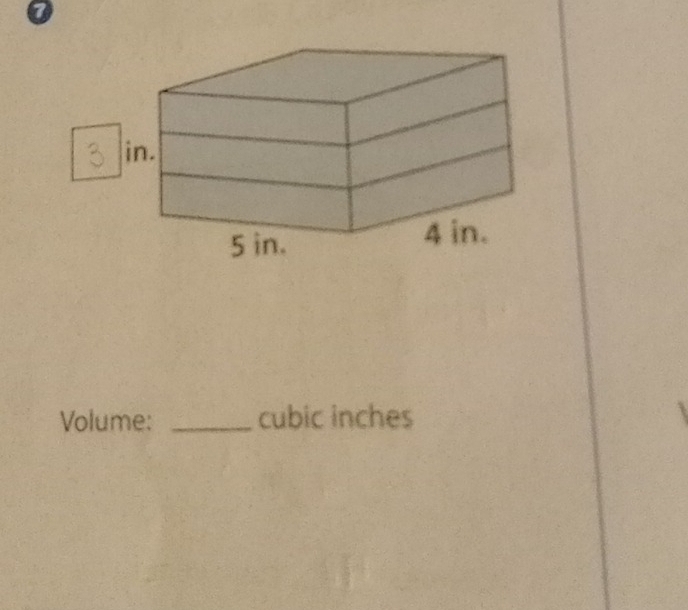 Volume: _cubic inches