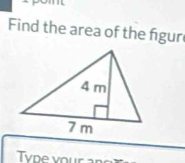 Find the area of the figur