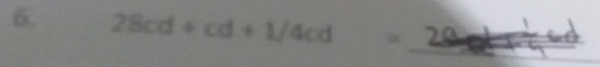 28cd+cd+1/4cd =2 _ P( CK