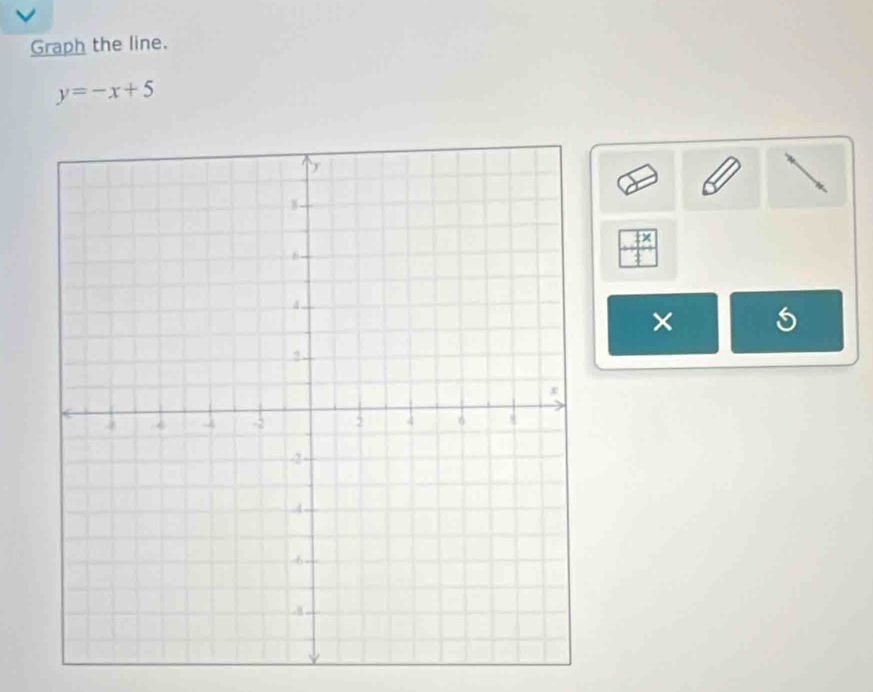 Graph the line.
y=-x+5
×