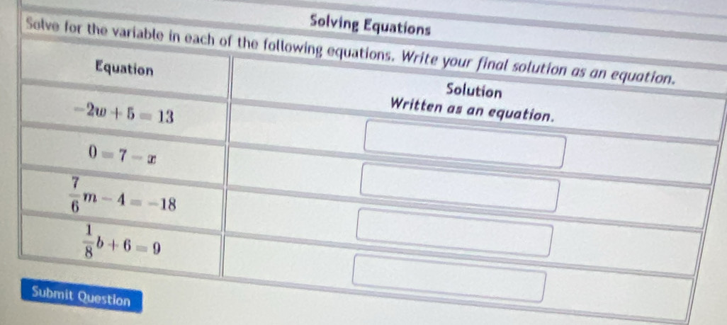 Solving E
Solve