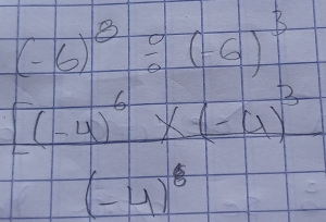 frac [(-4)^6* (-4)^3(-4)^8