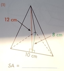 (1)
8 cm
_ SA=