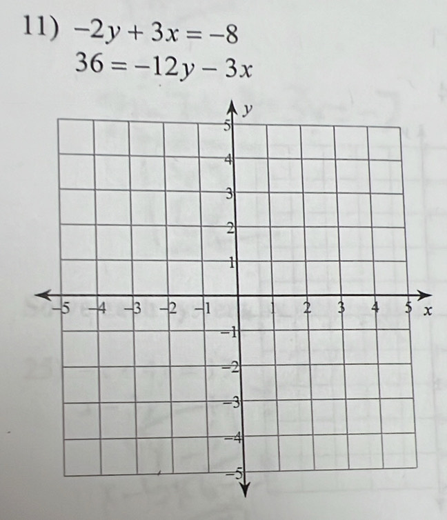 -2y+3x=-8
36=-12y-3x
x