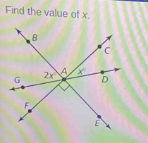 Find the value of x.