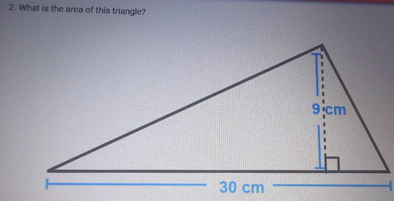 What is the area of this triangle?