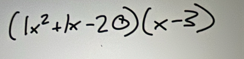 (1x^2+1x-20)(x-3)