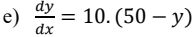  dy/dx =10.(50-y)