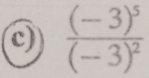 frac (-3)^5(-3)^2