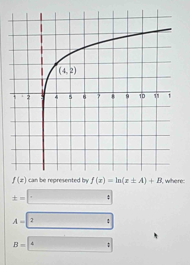 e:
± =
A= 2
B=4