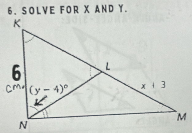 SOLVE FOR X AND Y.