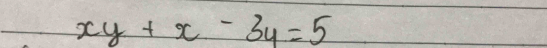 xy+x-3y=5