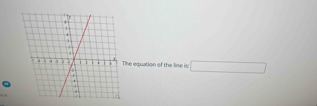 he equation of the line is: □
39
nce