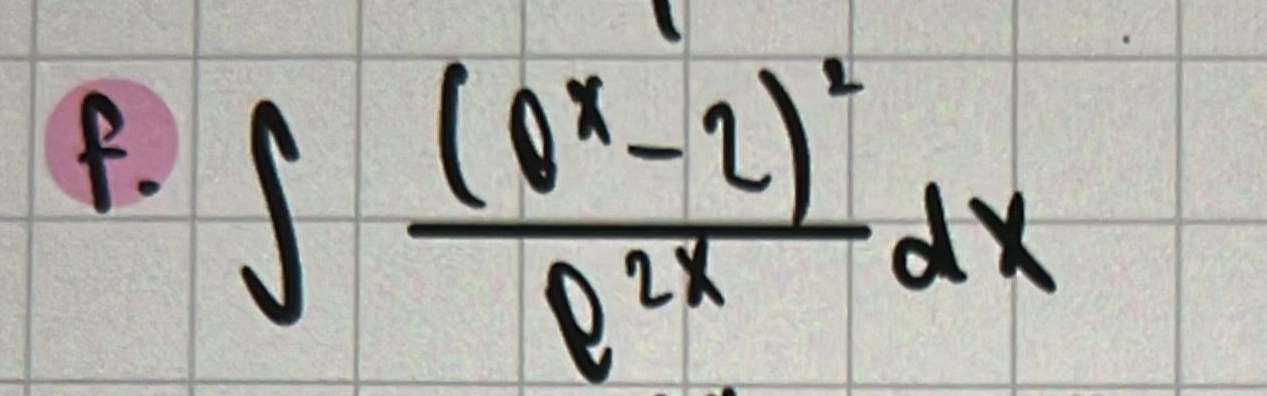 ∈t frac (8^x-2)^2e^(2x)dx