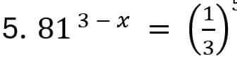 81^(3-x)=( 1/3 )^3