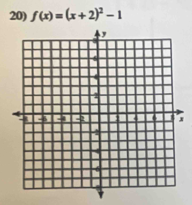 f(x)=(x+2)^2-1