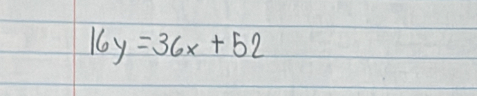 16y=36x+52