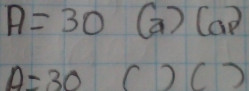 A=30 log _n+c (a) Cap
A=30()()