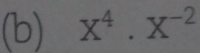 X^4· X^(-2)