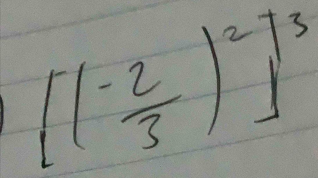 [( (-2)/3 )^2]^3