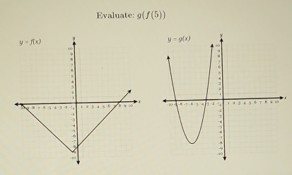 Evaluate: g(f(5))