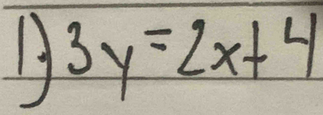 19 3y=2x+4