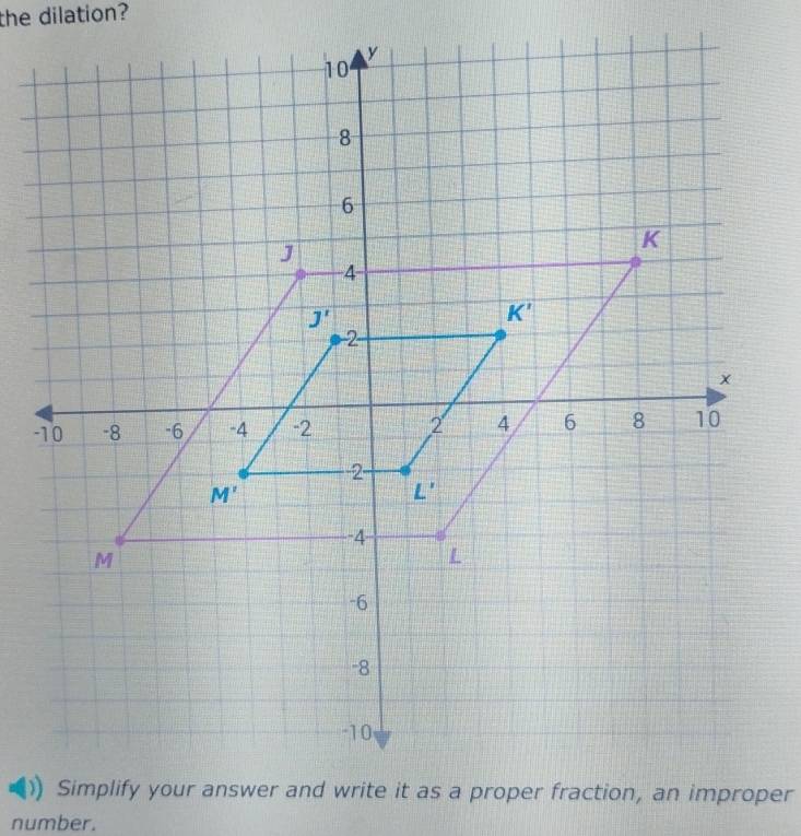 the dilation?
number.